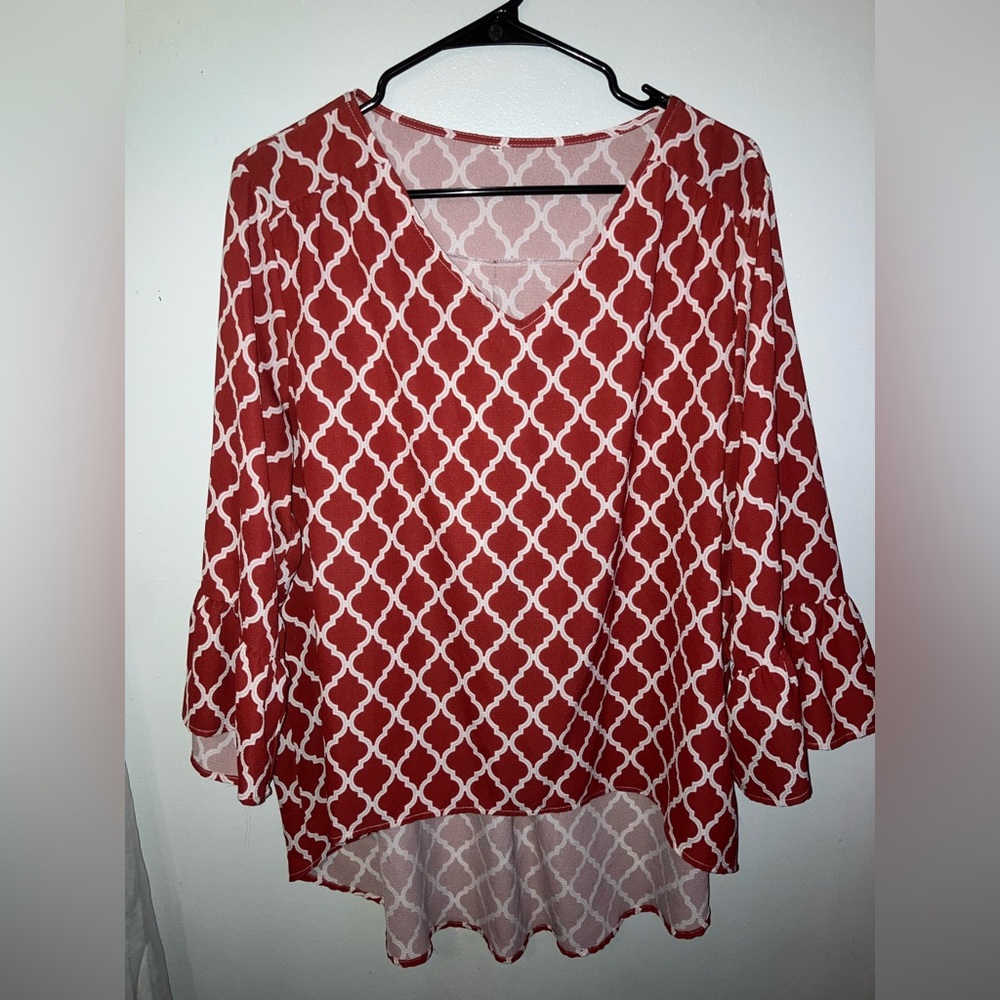 red blouse